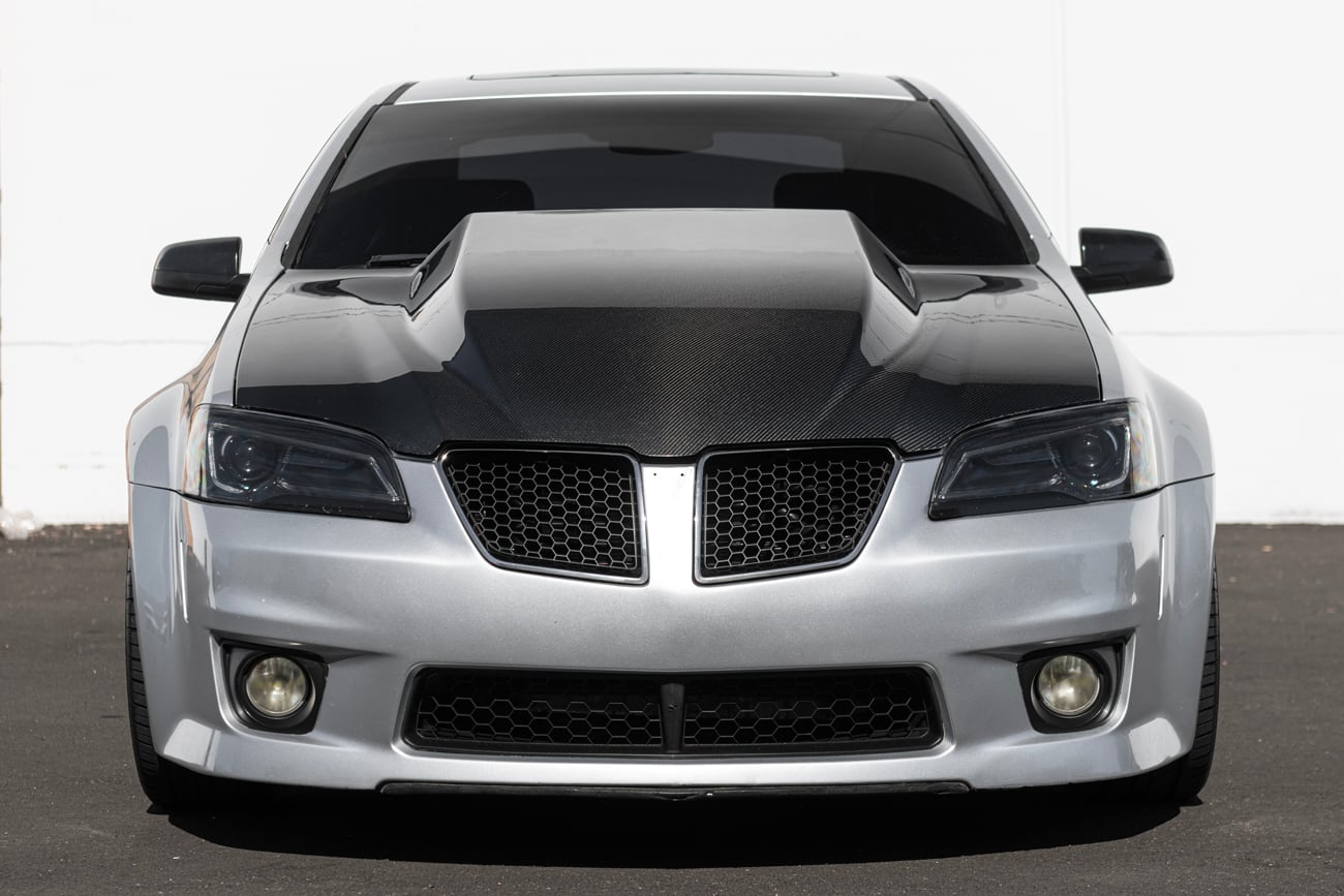 2008-2009 PONTIAC G8 CARBON FIBER FRONT COWL HOOD